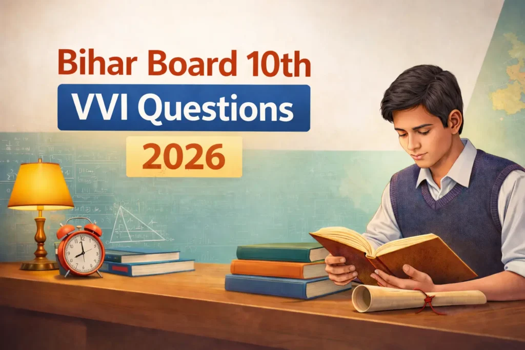 Bihar Board 10th VVI Questions 2026